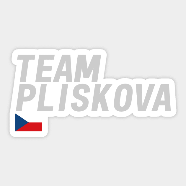 Team Pliskova Sticker by mapreduce